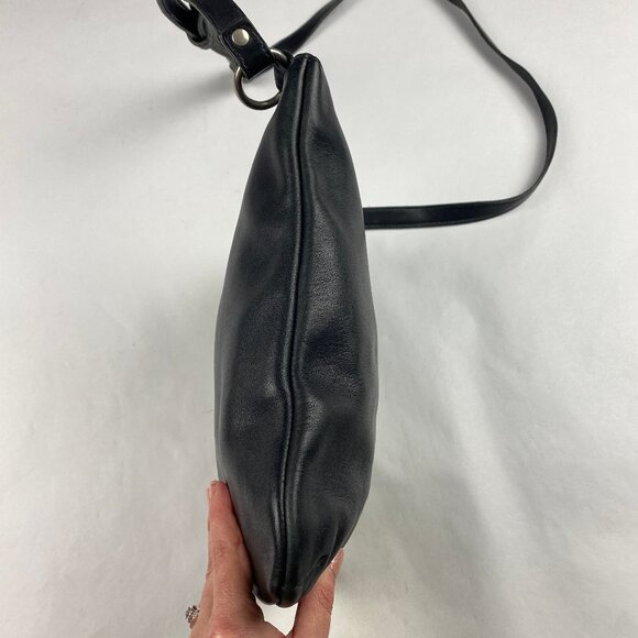 Vintage Y2K Coach 9457 Chelsea Slim Crossbody Bag Purse Black Leather - Picture 4 of 16